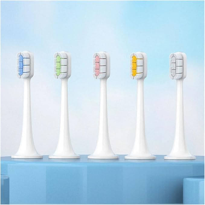 Compatible for with Electric Toothbrush Head T300/T500 Compatible DDYS01SKS/MES601/T700 Replacement MES602/604(Clean BU 6 Pcs)