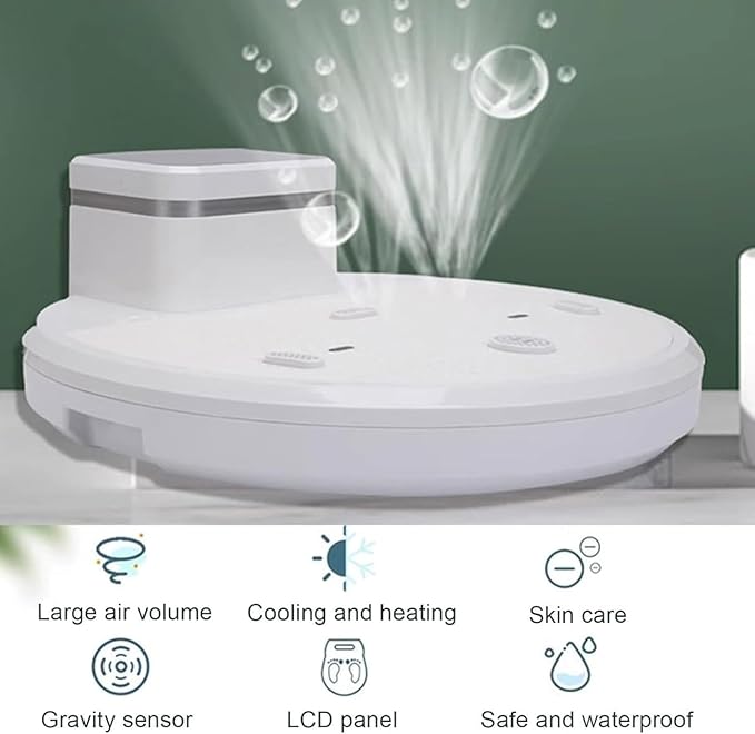 Full Body Dryer After Shower 2500W Intelligent Body Hair Heater Blow Dryer With Constant Temperature 20-45℃ Full Body Dryer Machine With Anti-Slip Mats Household Bathroom Dryer Foot Touch Screen