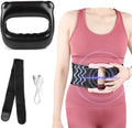 Electric Body Massager Adjustable Vibration Percussion Massage Gun Deep Tissue Muscle Massager Body Massage Ring with Hands-free Belt Portable Handheld Back Massagers for Muscle Pain Relief (Black)