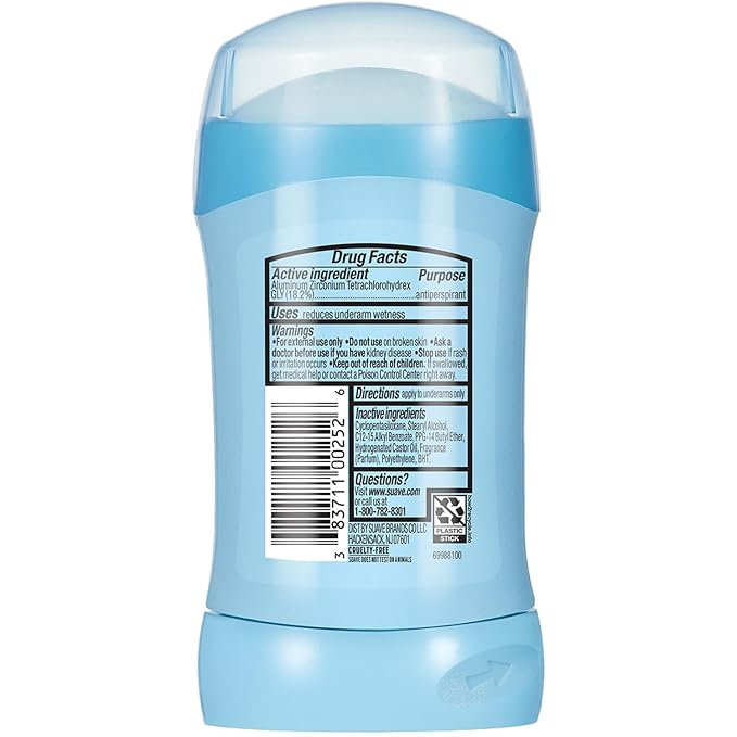 Suave Deodorant for Women Tropical Paradise 24-Pack – Invisible Solid Antiperspirant Deodorants 48H Protection 1.2 Oz Ea