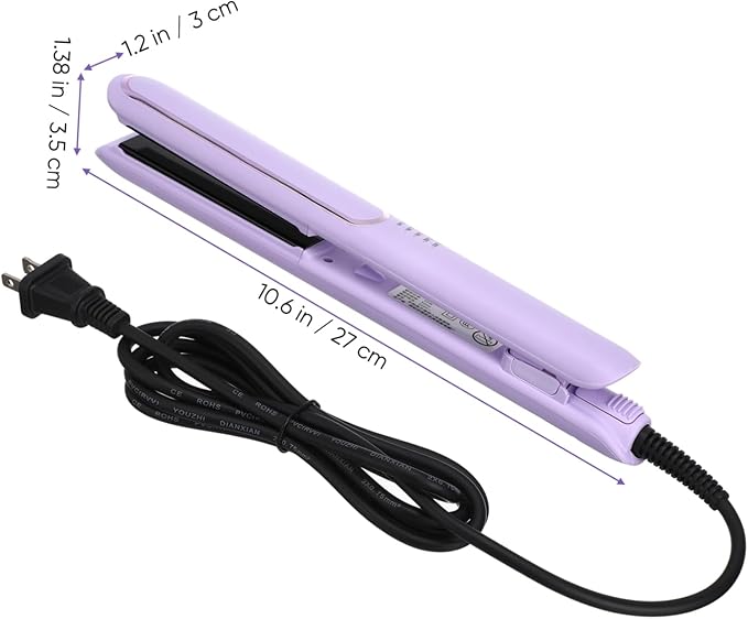 Dual Use Hair Straightener and Curler Temperature Hair Styling Tool for Versatile Hairstyles Settings Sleek Design US Plug for All Hair Types