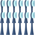 12PCS Replacement Brush Heads Compatible for Oclean X/X PRO/ Z1/ F1/ One/Air 2 /SE Sonic Electric Toothbrush Soft Bristle Nozzles(12pcs Blue)