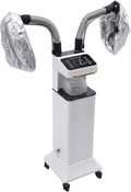 Professional Nano Hair Steamer Machine with Ozone Treatment 650W Ultrasonic Steam Therapy for Hair Conditioning Coloring Oil Treatment at-Home Salon Hair Care Equipment White (White)