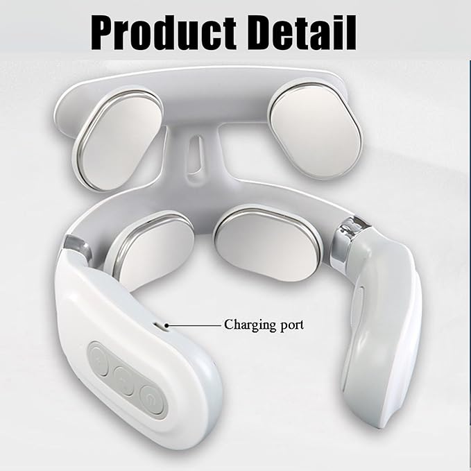 2025 Magic Pro 2.0 Neck Massager with Heat Smart Electric Massager – 6 Modes &amp 14 Intensity Levels Cordless Vibration Device DesignRelaxation and Relief