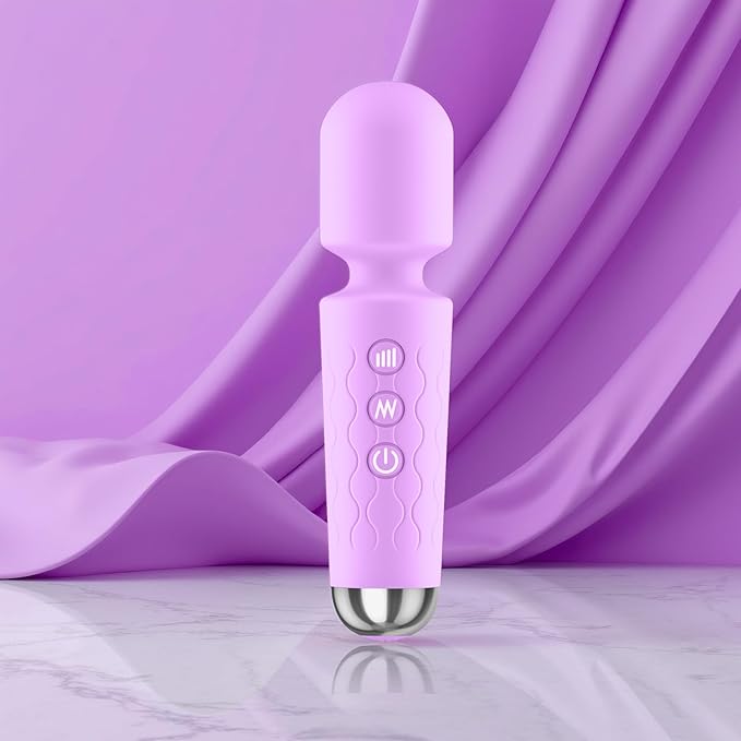 Personal Massager for Women - Quiet Handheld 4-Hour Cordless Percussion Body Massager for Deep Back Relief 8-Speed &amp 20-Mode