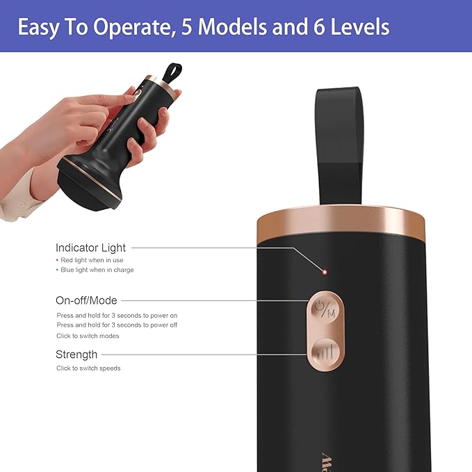 Handheld Cellulite Massager Body Sculpting Machine Rechargeable &amp Cordless Stomach Fat Massager With 8 Massage Heads 2 Mesh Covers Massage Abdominal Belly Thighs Butt Neck for Women Men at Hom