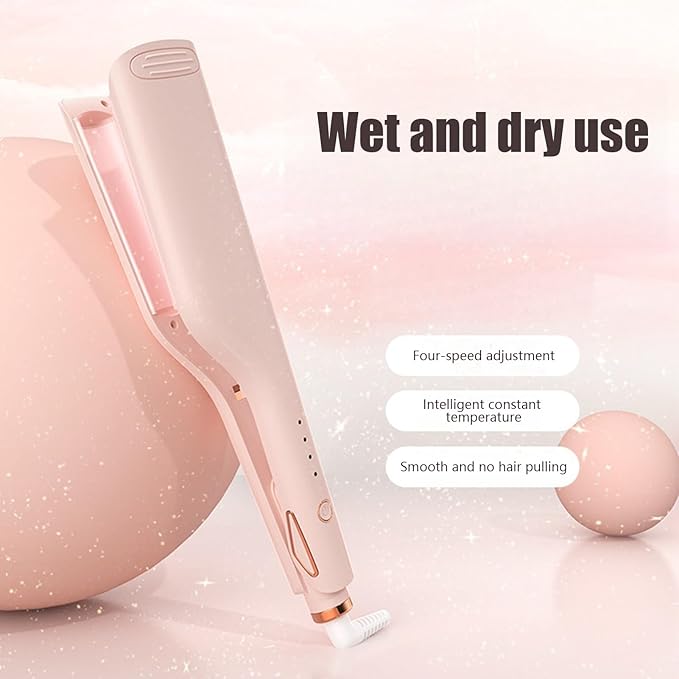 Curling Iron Crimper Waver | Curling Iron Wand Hair Crimper | Temperature Adjustable Wand Anti-Scald 25mm Equipment for Home Salon Travel Dating Cosplay Wedding