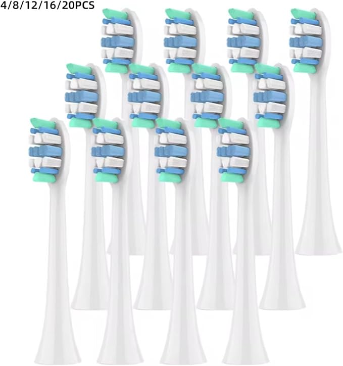 Replacement Toothbrush HeadsCompatible for Philips Sonicare Electric Brush Head 1100 2100 4100 4300 5100 5300 6100 6500 etc(20pcs)