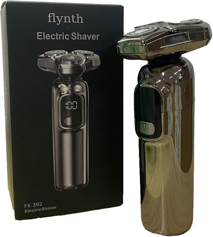 Electric Shaver LCD Display 90 Min Runtime Waterproof Travel Lock Cordless Razor for Men