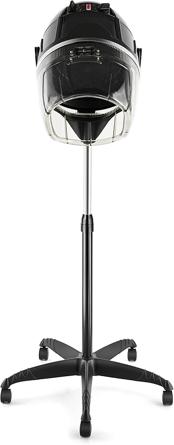 Beautystyle Professional Hair Dryer Stand Bonnet Portable Height Adjustable Hair Dryer Hooded with Rolling Base