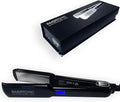 Super Professional Flat Iron Hair Straightener (110V Black) Pro Silver Titanium Plates 1.5 for Keratin Treatments and Salon Duty Best Iron Ever Made