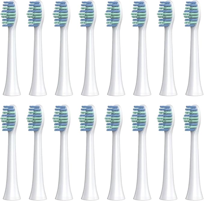Replacement Toothbrush Head for Electric SN903/SNK01/SN601/SN801/ST903/ST901/ST905/ST802/SN-P1(16white Cleaning)