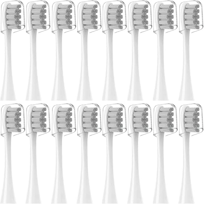 16pcs Replacement Brush HeadsCompatible for X/Pro/ Z1/ SE F1 PW01/03/05/07/09 P5(16 Pink)