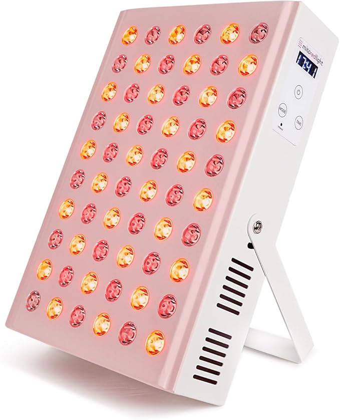 Mito Red Light – MitoMIN 2.0 Red Light Panel – Red Light Therapy for Face and Neck – Red Light &amp Near Infrared Red Light Therapy – At-Home Red Light Therapy for Body