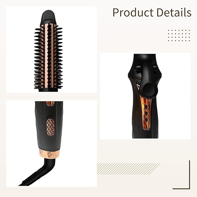 Hair Straightener And Curler 360° Rotatable Cord Quick Heating Multifunctional Automatic Hair Styling Tool 40 W Power Adjustable Temperature 2-In-1 Us Plug