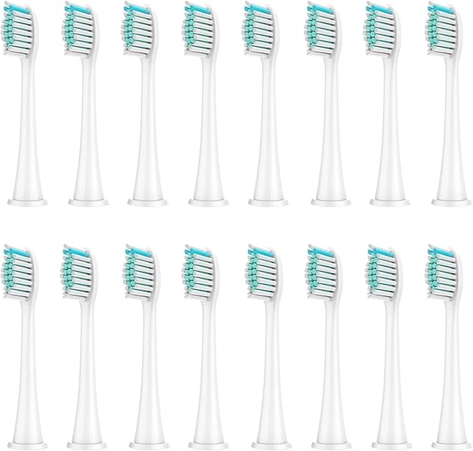 Compatible for Philips Sonicare 8Pcs Replacement Brush Heads - DiamondClean HX3/HX6/HX9 Series HX6064(16Pcs White)