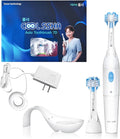 4-in-1 Dental Care System Electric Toothbrush Dual Action Sonic Technology with 2 Modes Waterproof White