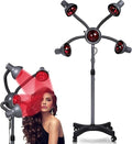 5 Heads Multifunctional Salon Hair Color Processor Accelerator Heater LampHair Dryer with Infrared Heat Bulbs950W Professional Infrared Hair Treatment Perm Machine