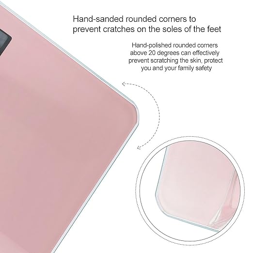 Smart Scale for Body Weight Automatic Switch Digital Bathroom Weighing Scale Elegant Pink High Heel Shoes Butterfly