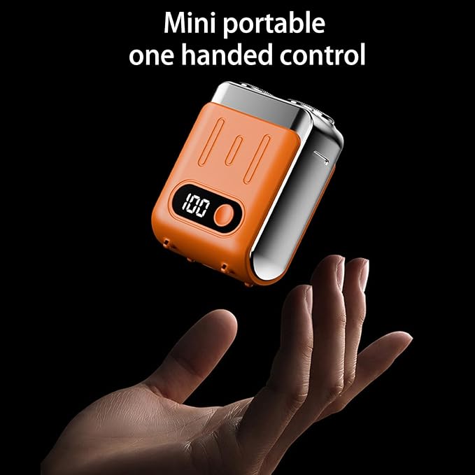 Portable Electric Shaver for Men Quiet Small Travel Trimmer with Digital Display Efficient Shaving Tool Travel Shaver
