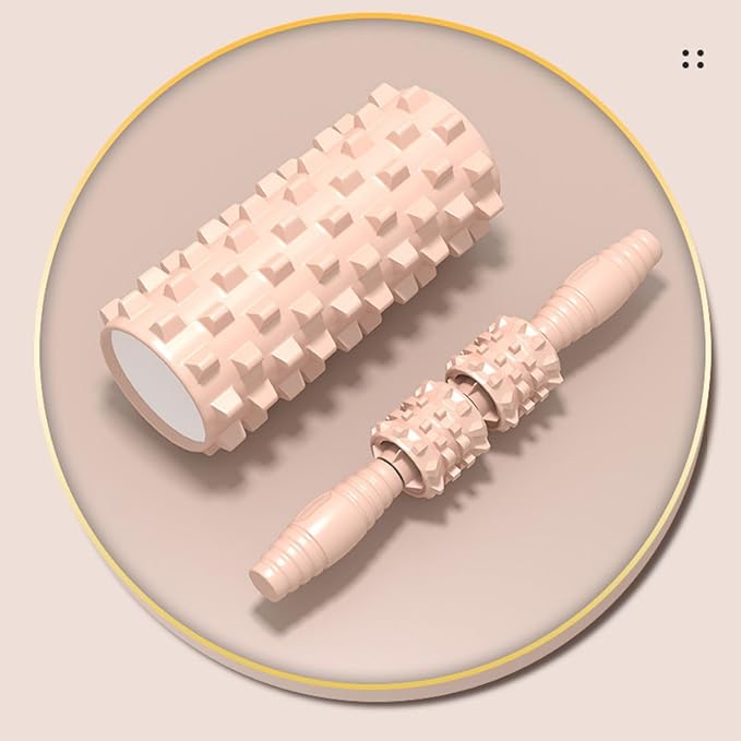 Yoga Fitness Workouts Massage 瑜伽柱套装 Foam Roller SetMassage Roller Stick泡沫轴3件套瘦小腿泡沫滚轴按摩棒 Leg Arms Back Calves Roller Massage Roller Stick 5色可 HomeOffice Body Electric Massagers