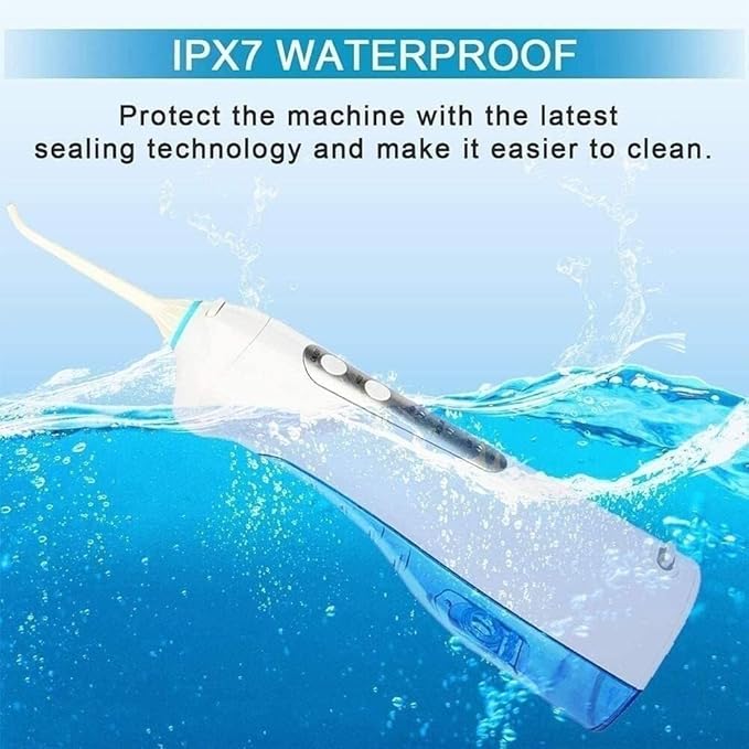 Cordless Water Flosser Oral Irrigator Portable Rechargeable Waterproof Teeth Cleaner for Home Travel Braces and Bridge Care