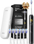 AI Electric Toothbrush w/ 6 Brush Heads Smart Sonic Toothbrush for Adults Kids Teens 150-Day Rechargeable Battery Whitening Real-Time Brushing Map Travel Case (G5S)