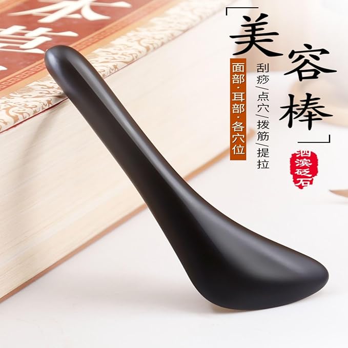砭石拨筋棒 Gua Sha Scraping Massage Facial Tools Kit女面部通用脸部板刮痧眼部按摩棒 Leg Arms Back Calves Roller Massage Roller Stick 拔筋棒 HomeOffice Body Electric Massagers