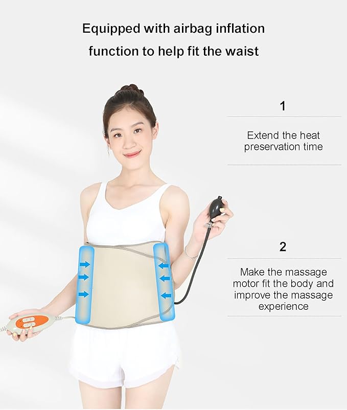 Magnetic Abdominal Massager Heats Up Quickly Relieves Muscle Tension Vibration Massage Multiple Modes to Choose from Enhances Metabolism