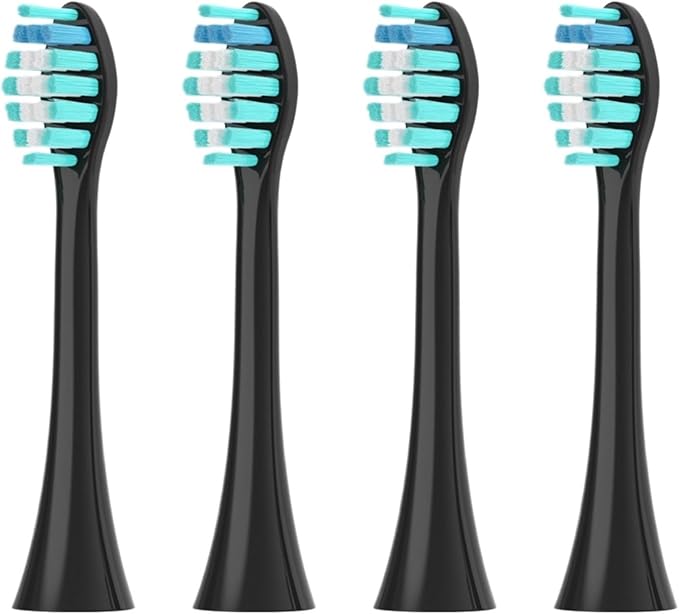Electric Toothbrush Head Compatible for 051B 4/16pcs(4PCS Black)