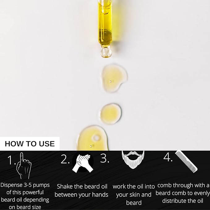 BAHAWAT Beard Oil -Premium Beard Oil Conditioner &amp Softener - Cedarwood &amp Citrus scent- Eliminates Beard Itch Promote a Healthy Full Beard Natural Ingredients 2 ounce.