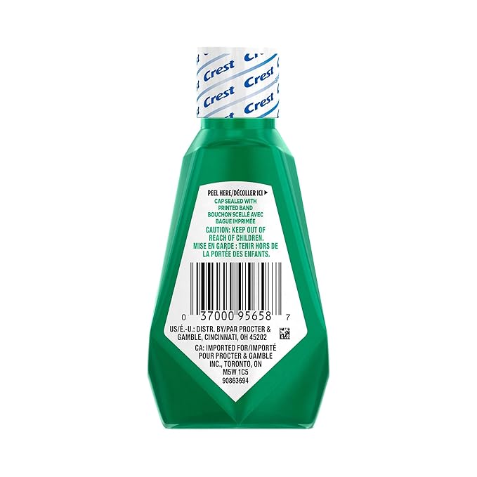 PROCTER &amp GAMBLE Crest + Scope Rinse Classic Mint 36 Ml Bottle 180/carton