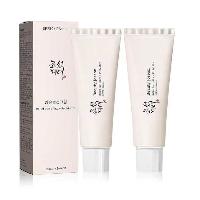 Organic Korean sunscreen SPF50+ PA++++ Riceand Probiotics | Korean Skin Care Solution for All Skin TypesNourishing Skin Protection and UV Def