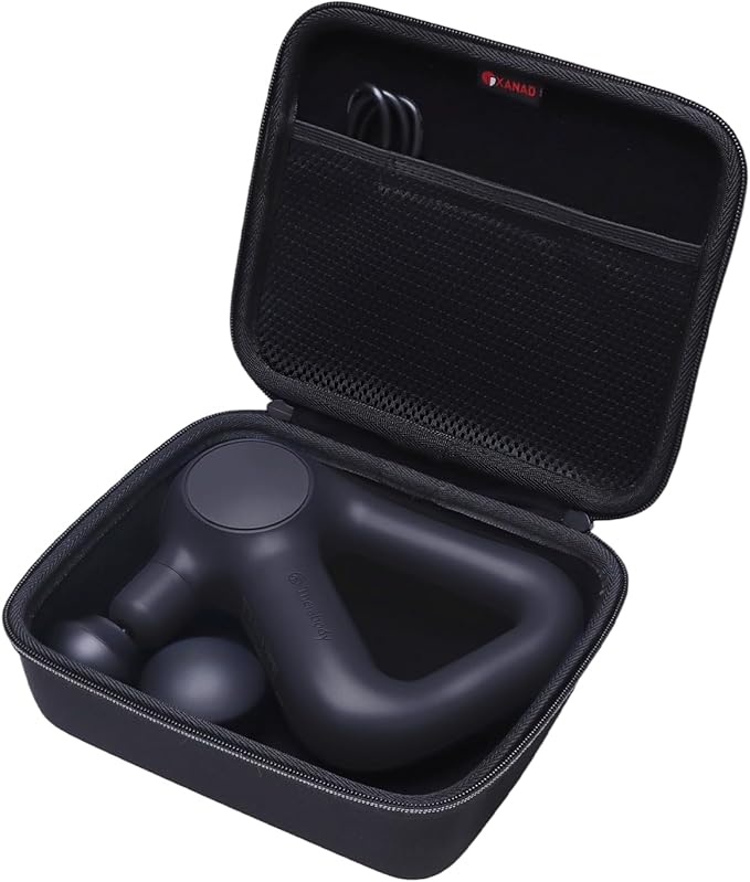 XANAD Massage Gun Case Compatible with TheraGun Relief Handheld Percussion Massage GunMassage Neck/Back/Leg/ShoulderBlack-Inside: 8.3x6.9x2.4(Case Only)