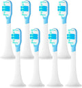 5 PCS Replacement Toothbrush Heads for Xiaomi T300 T500 Sonic Electric Teeth Brush Soft Teethbrush Nozzles(8 BJ Green)