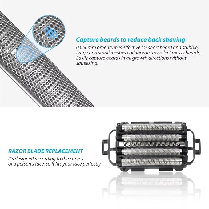 Professional Men Face Shaving PartShaver Replacement Head Fits for Panasonic WES9173PBlades Head for ES-LV97-K ES-LV67-K ES-LV95-S ES-LV65-S HaeKap Upgraded Replacement