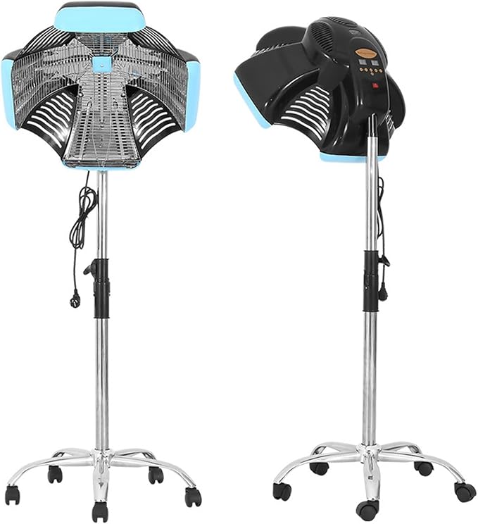 Multifunctional Intelligent Hair Dryer 1800W Freestanding Infrared Hair Dryer/Steamer 0-60min Timer 20-70℃ Professional Color Processor for Beauty Salon Home