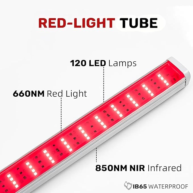 Red Light Therapy for Body Face Infrared Light Therapy for Sauna with Adjustable Stand 660nm and 850nm Near Infrared LED Lights Panel