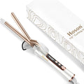 1/2 inch Curling Iron for Short Hair Dual Voltage Hair Curling Iron Ceramic Professiona Curling Wand Tourmaline(Champagne Gold)