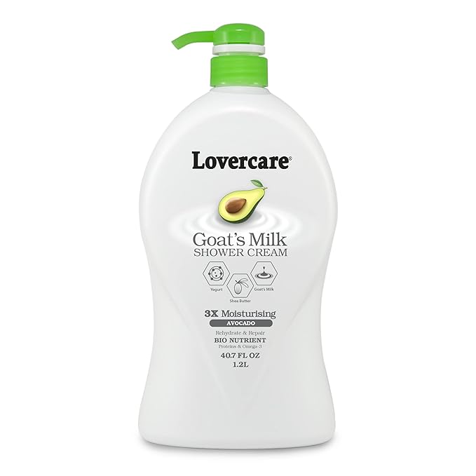 Lover's Care Goat's Milk Moisturizing Body Wash Shower Cream Avocado 40.7 Fl.Oz - Single…