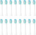 Replacement Toothbrush Heads Compatible for APIYOO P7/Y8/G7/T10/T9 Head Soft Bristles Nozzles(16PCS White)