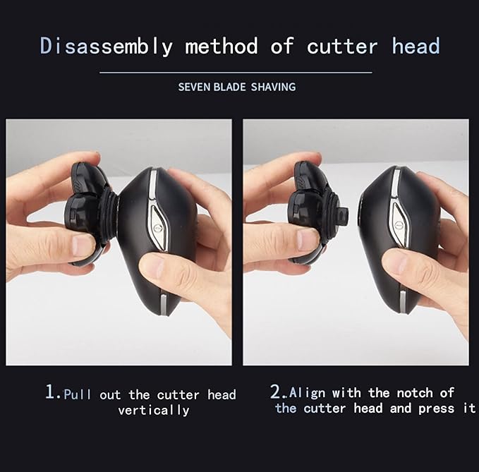 Electric Razor for Men Multi Bald Electric Shaver for Men Grooming Kit Digital Display 7D Head Hair Trimmer Beard Razor Wet Dry Facial Shaving Machine