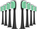 16pcs Electric Toothbrush Compatible for Soocas X3Pro / X3U X5 V1 V2 X1 Brush(BlackB)
