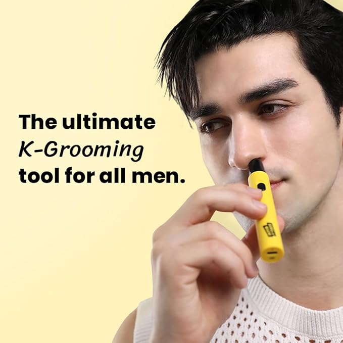 Gorilla Technique Nose Ear Hair Trimmer for Men 10000RPM 4 in 1 Nose Eyebrow &amp Facial Hair USB-C Rechargeable Battery Waterproof Heads Korean 4 Heads