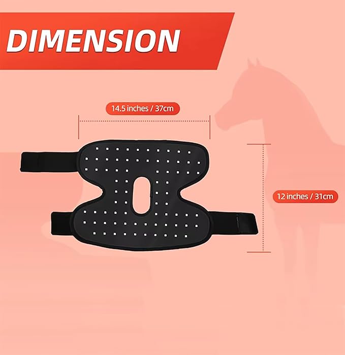 LED Red Light Therapy Device Cordless Equine Red Light Therapy 660nm/850nm Infra-Red Wrap Adjustable Modes for Horses Muscle and Joint Leg Pain