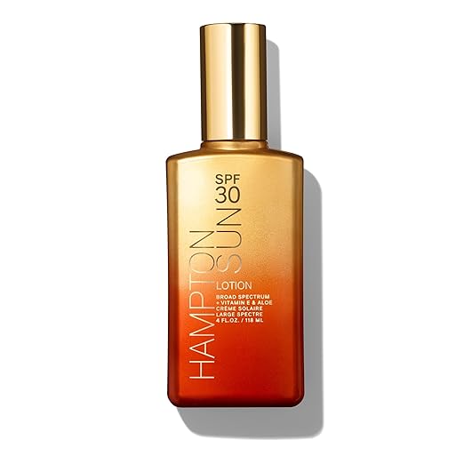 Hampton Sun SPF 30 Classic Sun Lotion Luxury Sunscreen Anti-Aging + Antioxidant-Rich Blend with Jojoba + Vitamin E Broad-Spectrum Deep Nourishment + Moisture for Supple Radiant Skin