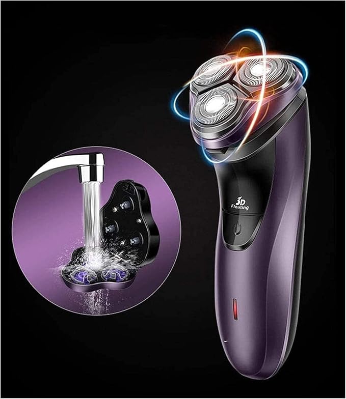 Electric Razor for Men Shavers for Men Rotary Shaver Razor Wet and Dry with Pop-Up Trimmer Waterproof USB Rechargeable