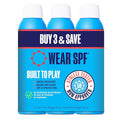 Wear SPF Performance Sport Sunscreen Spray – Water &amp Sweat-Resistant SPF 50 3-pack