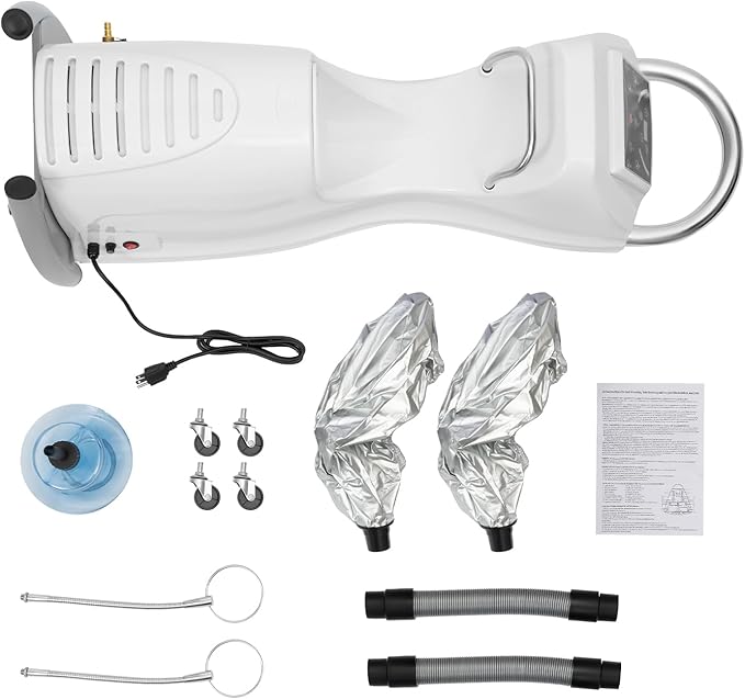 Hair Steamer Professional Hair Salon SteamerHair Steamer with Temperature and Time Adjustment (700W White)