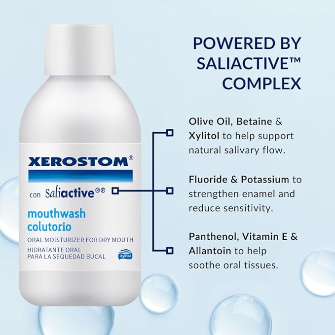 With Saliactive For Dry Mouth Or Xerostomia Mouthwash 250ml